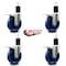 Service Caster 5'' Solid Poly Swivel 1-3/4'' Expanding Stem Caster Set Total Lock Brake, 4PK SCC-EXTTL20S514-SPUS-134-4 - alternate 4
